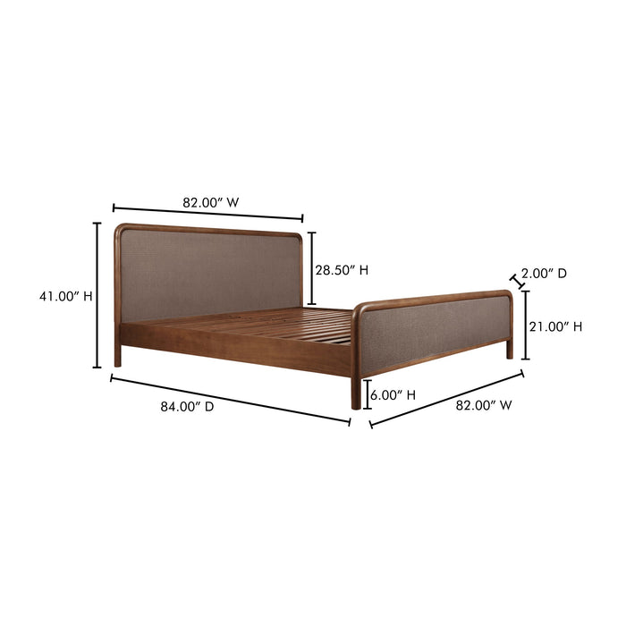 Rye Bed Warm Brown