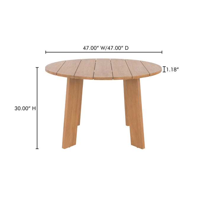 Delta Round Outdoor Dining Table