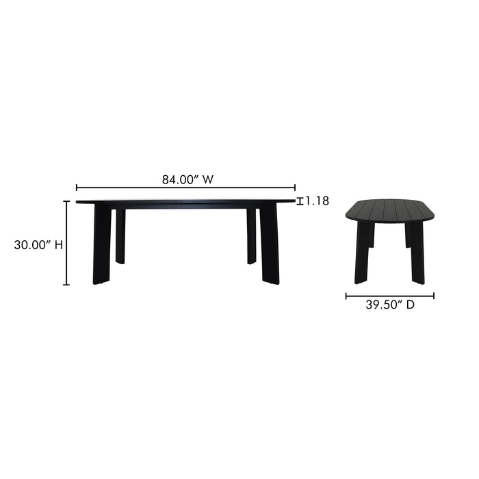 Delta Oval Outdoor Dining Table