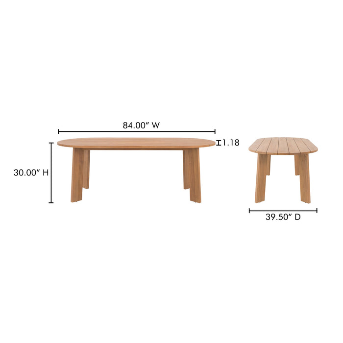 Delta Oval Outdoor Dining Table