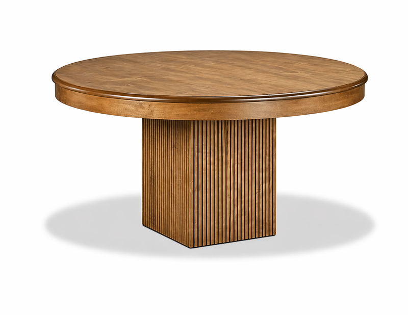 Lotus Single Wood Pedestal Dining Table Collection
