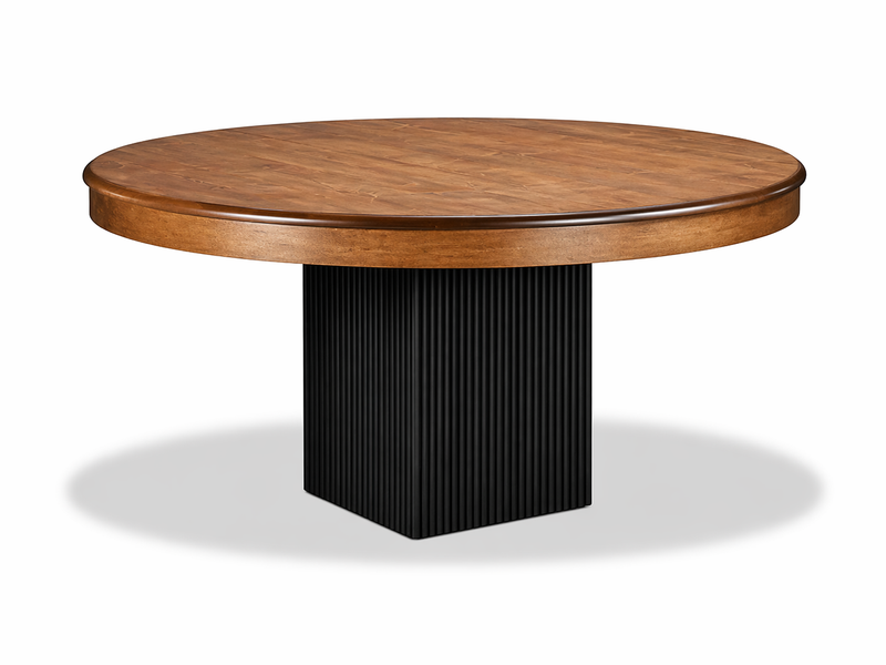 Lotus Single Metal Pedestal Dining Table Collection