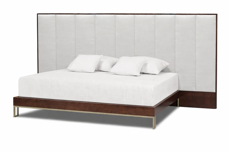 AlaCarte Expression Platform Bed Collection with Upholstered Headboard