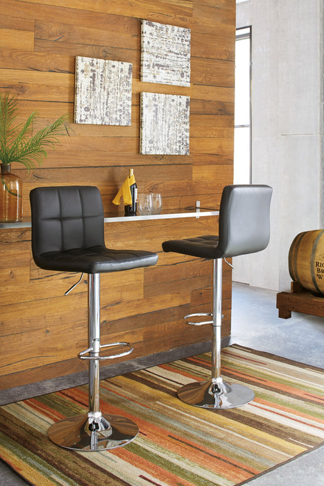 Bellatier Tall UPH Swivel Barstool(2/CN) - Furniture Depot (6152116994221)