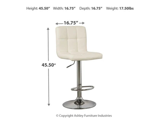 Bellatier Tall UPH Swivel Barstool(2/CN) - Furniture Depot (6152116994221)