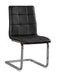 Madanere Dining Chair (set of 4) - Black/Chrome Finish - Furniture Depot (7777976779000)