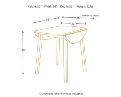 Hammis Dining Table with 2 Chairs