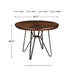 Centiar Round Dining Room Table and Chairs 5 Pc Set - Furniture Depot