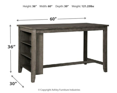 Caitbrook Counter Height Dining Table and 4 Barstools