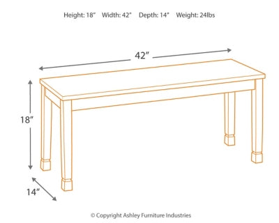 Owingsville Dining Bench