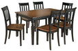 Owingsville Dining Table and 6 Chairs