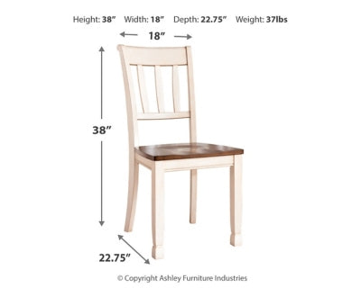 Whitesburg Dining Table with 4 Chairs and Bench