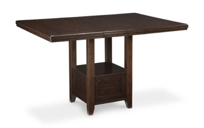 Haddigan Counter Height Dining Table, 4 Barstools and Server