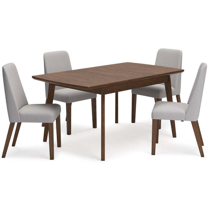 Lyncott Dining Table and 4 Chairs (chair colour option)