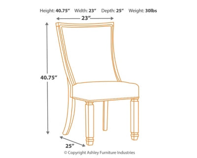 Bolanburg Dining Table with 6 Chairs