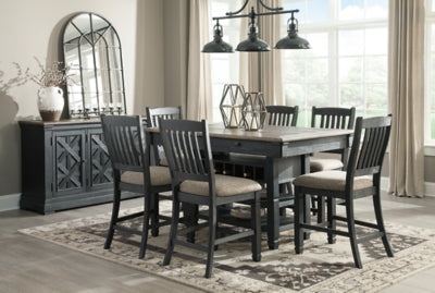 Tyler Creek Counter Height Dining Table and 6 Barstools