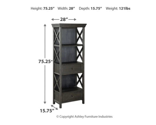 Tyler Creek Dark Gray Display Cabinets