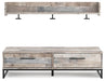 Neilsville Bench with Coat Rack - Whitewash - Furniture Depot