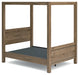 Aprilyn Full Canopy Bed - Honey - Furniture Depot