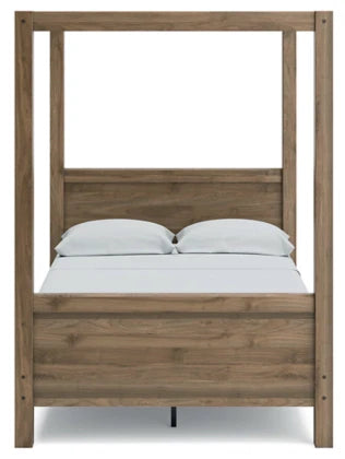 Aprilyn Full Canopy Bed - Honey - Furniture Depot