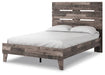 Neilsville Full Panel Platform Bed - Multi Gray - Furniture Depot