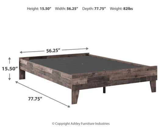 Neilsville Full Platform Bed - Furniture Depot