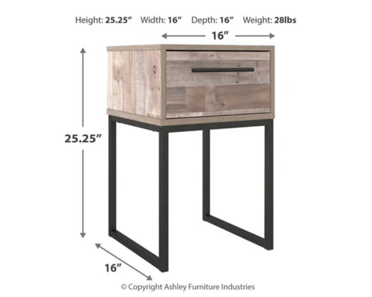 Neilsville Nightstand - Whitewash - Furniture Depot (7910025429240)