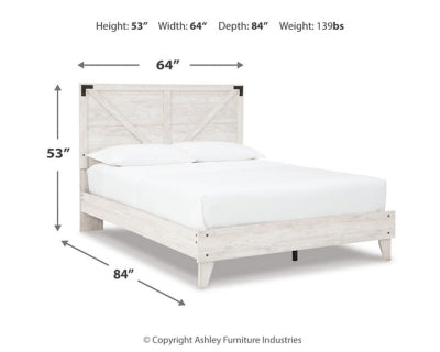 Shawburn Queen Crossbuck Panel Platform Bed