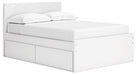 Onita Full Panel Platform Bed with 1 Side Storage