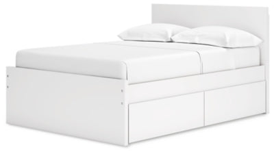 Onita Full Panel Platform Bed with 2 Side Storage