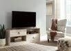 Willowton Large TV Stand - Whitewash (RTA) - Furniture Depot