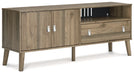 Aprilyn 59" TV Stand - Honey - Furniture Depot