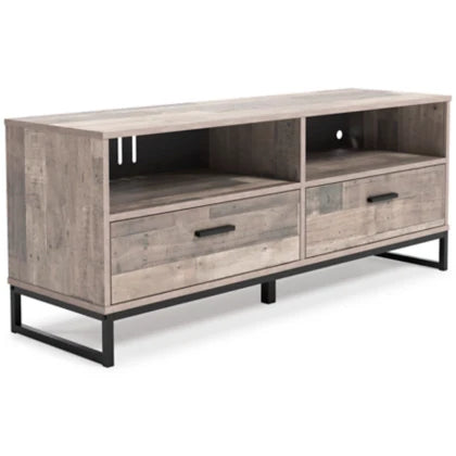 Neilsville 59" TV Stand - Whitewash - Furniture Depot (7910063407352)