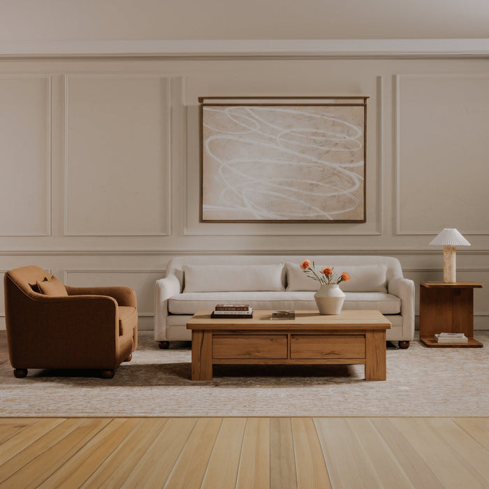 Graham Storage Coffee Table Rustic Oak