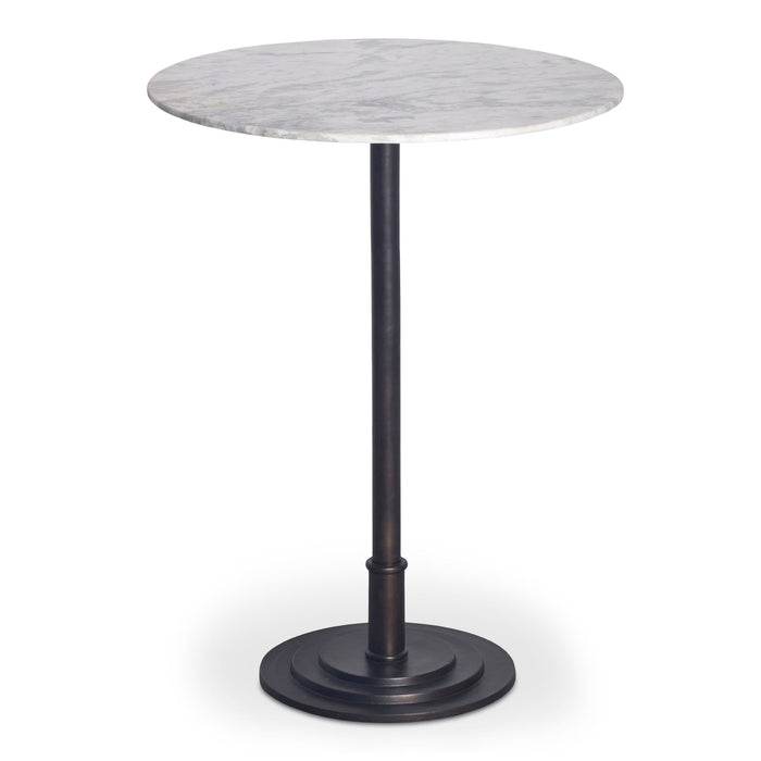 Tori Outdoor Bar Table White Marble