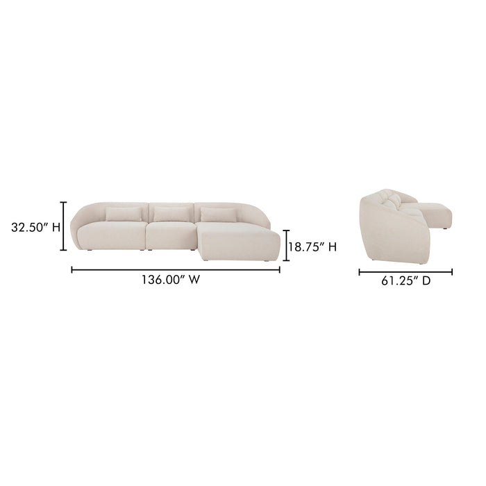 Amelia Lounge Modular Right Sectional