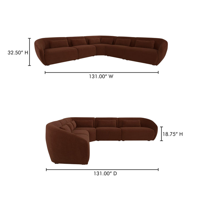 Amelia Classic L-Shaped Modular Left Sectional