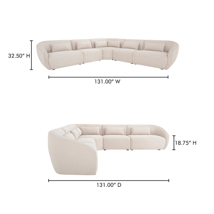 Amelia Classic L-Shaped Modular Left Sectional