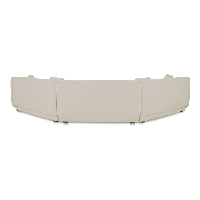 Fraser 3 Piece Modular Sectional with Wedge Slipper