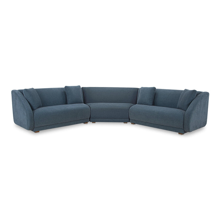 Fraser 3 Piece Modular Sectional with Wedge Slipper