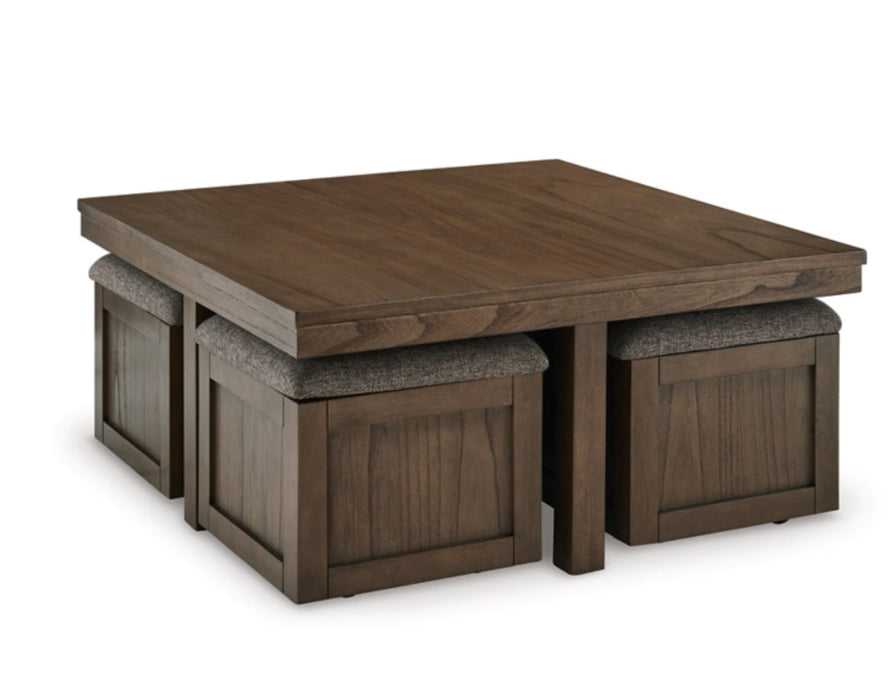 Boardernest Coffee Table with 4 Stools