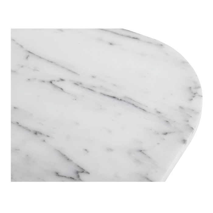 Dash Accent Table White Calacatta Marble