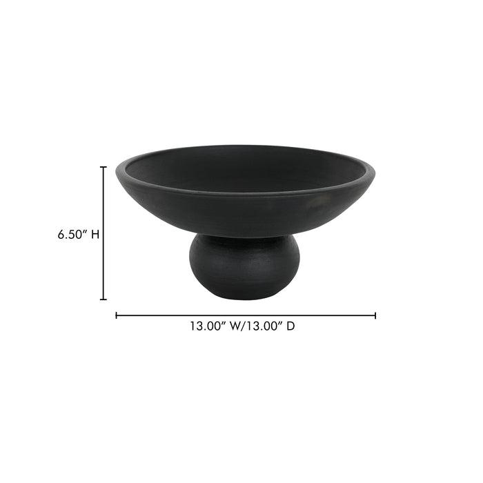 Asha Decorative Bowl Black Terracotta