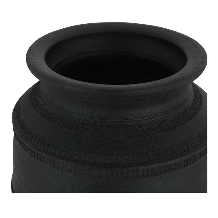 Astra Vessel Black Terracotta