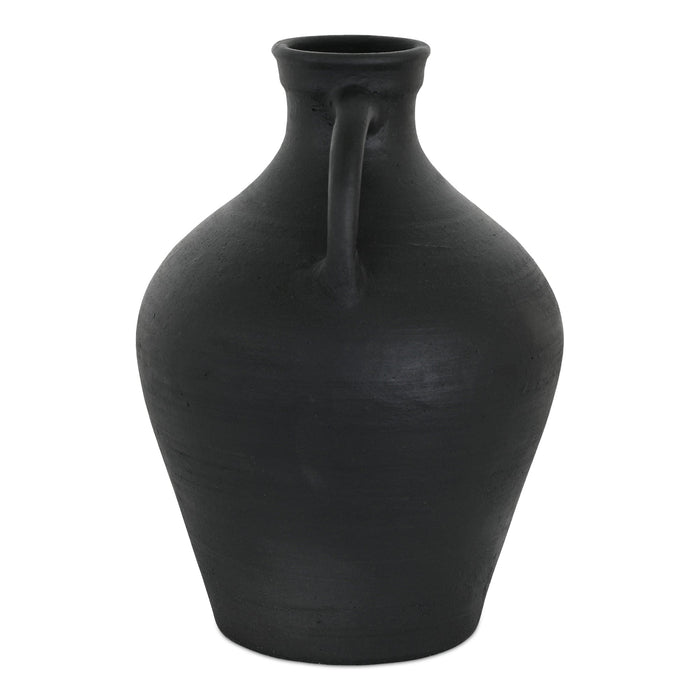 Lyra Vase Black Terracotta