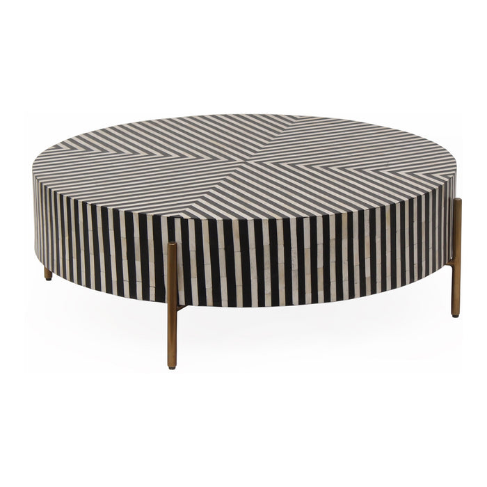 Chameau Coffee Table Black and White
