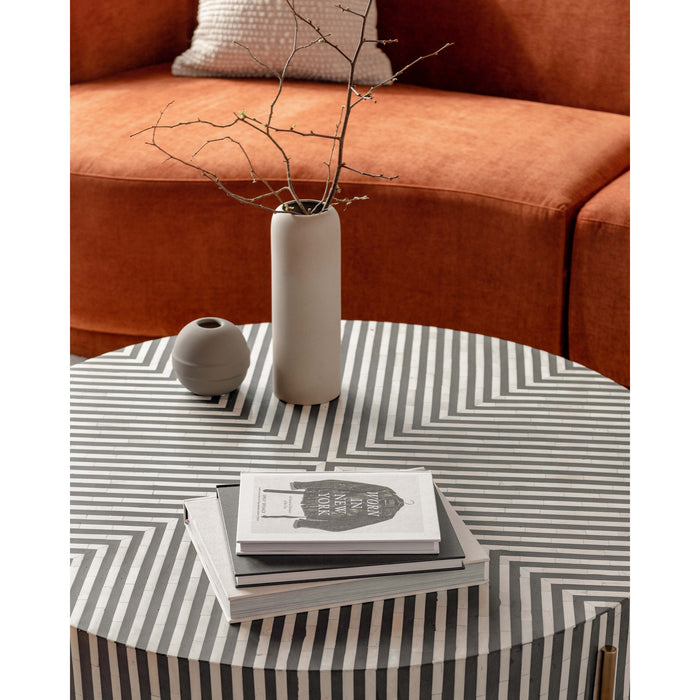 Chameau Coffee Table Black and White