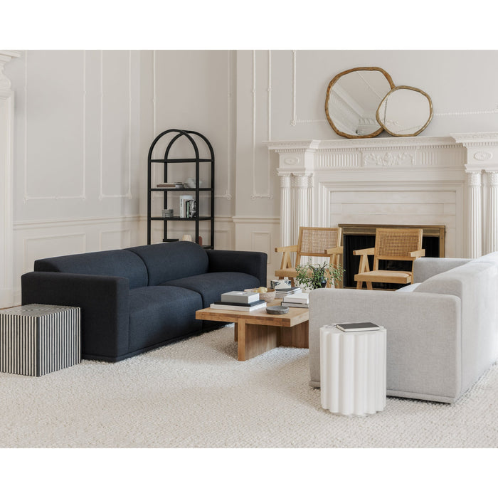 Terning Side Table Black and White