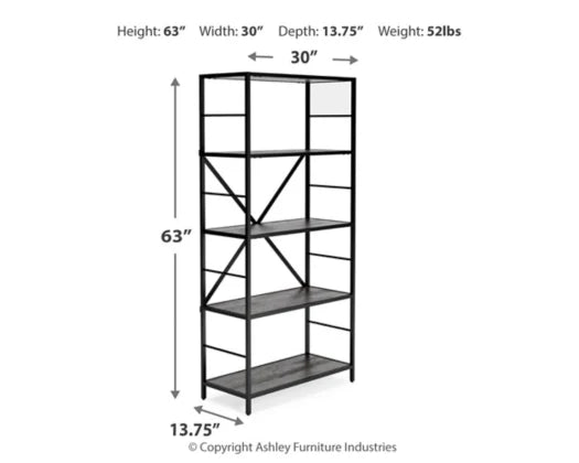 Freedan 63" Bookcase - Furniture Depot (7907211051256)