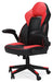 Lynxtyn Home Office Chair - Red/Black - Furniture Depot (7886828044536)